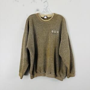 Sunset By T-time “Alaska” Brown Knit Pullover Sweater Men’s Size L